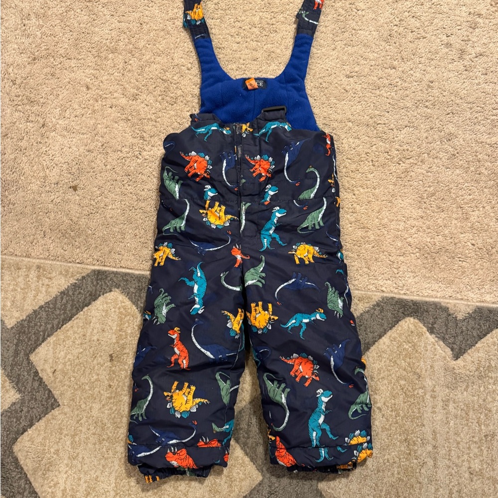 The Children's Place Dinosaur Print Overalls - Multicolor